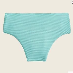 J.Crew Ribbed High Cut Swim Bottom